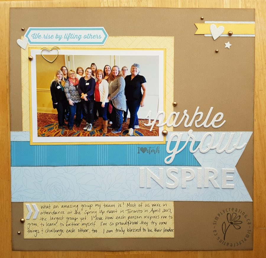 Whimsy Fundamentals layout by Krista Ritskes #simplycreating